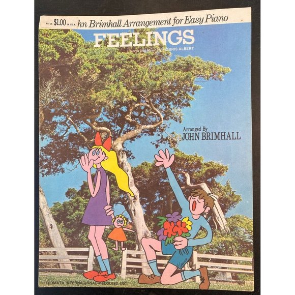 Vintage 1974 Sheet Music “Feelings” Recorded By Morris Albert and Andy Williams - Picture 1 of 3